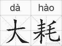 大耗的拼音