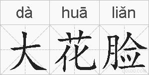 大花脸的拼音