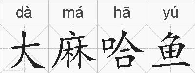 大麻哈鱼的拼音
