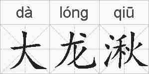 大龙湫的拼音
