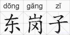 东岗子的拼音