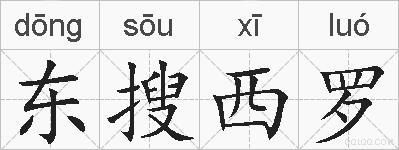 东搜西罗的拼音