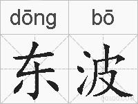 东波的拼音