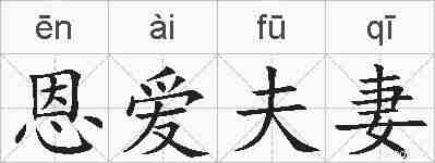 恩爱夫妻的拼音