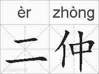 二仲的拼音