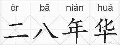 二八年华的拼音