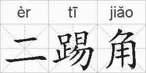 二踢角的拼音