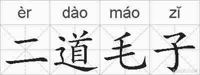 二道毛子的拼音