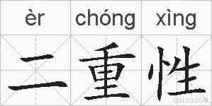 二重性的拼音