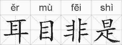 耳目非是的拼音
