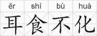 耳食不化的拼音