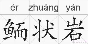 鲕状岩的拼音