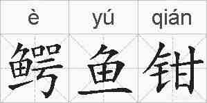 鳄鱼钳的拼音
