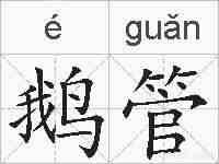 鹅管的拼音