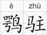 鹗驻的拼音