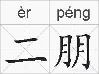 二朋的拼音