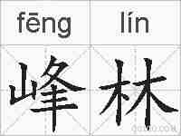 峰林的拼音