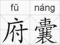府囊的拼音