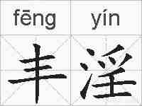 丰淫的拼音