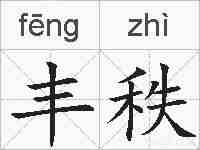 丰秩的拼音