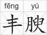 丰腴的拼音