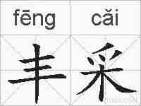 丰采的拼音