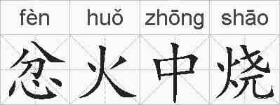 忿火中烧的拼音