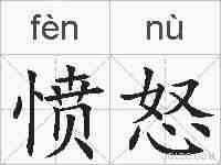 愤怒的拼音
