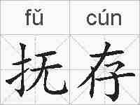抚存的拼音