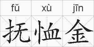 抚恤金的拼音