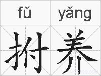 拊养的拼音