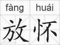 放怀的拼音