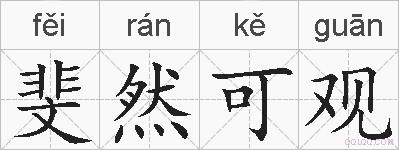 斐然可观的拼音