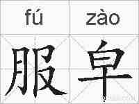 服皁的拼音