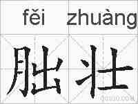 朏壮的拼音