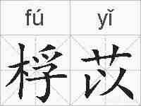 桴苡的拼音