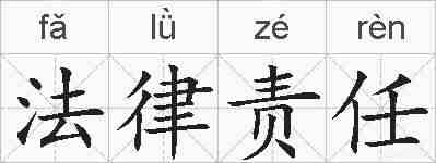 法律责任的拼音
