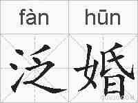 泛婚的拼音