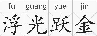 浮光跃金的拼音