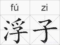 浮子的拼音