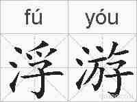 浮游的拼音