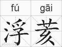 浮荄的拼音