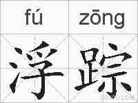 浮踪的拼音
