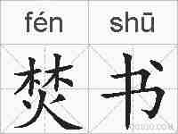 焚书的拼音
