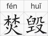 焚毁的拼音