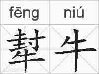 犎牛的拼音
