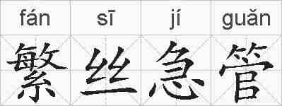 繁丝急管的拼音