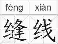 缝线的拼音