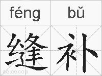 缝补的拼音