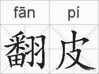 翻皮的拼音